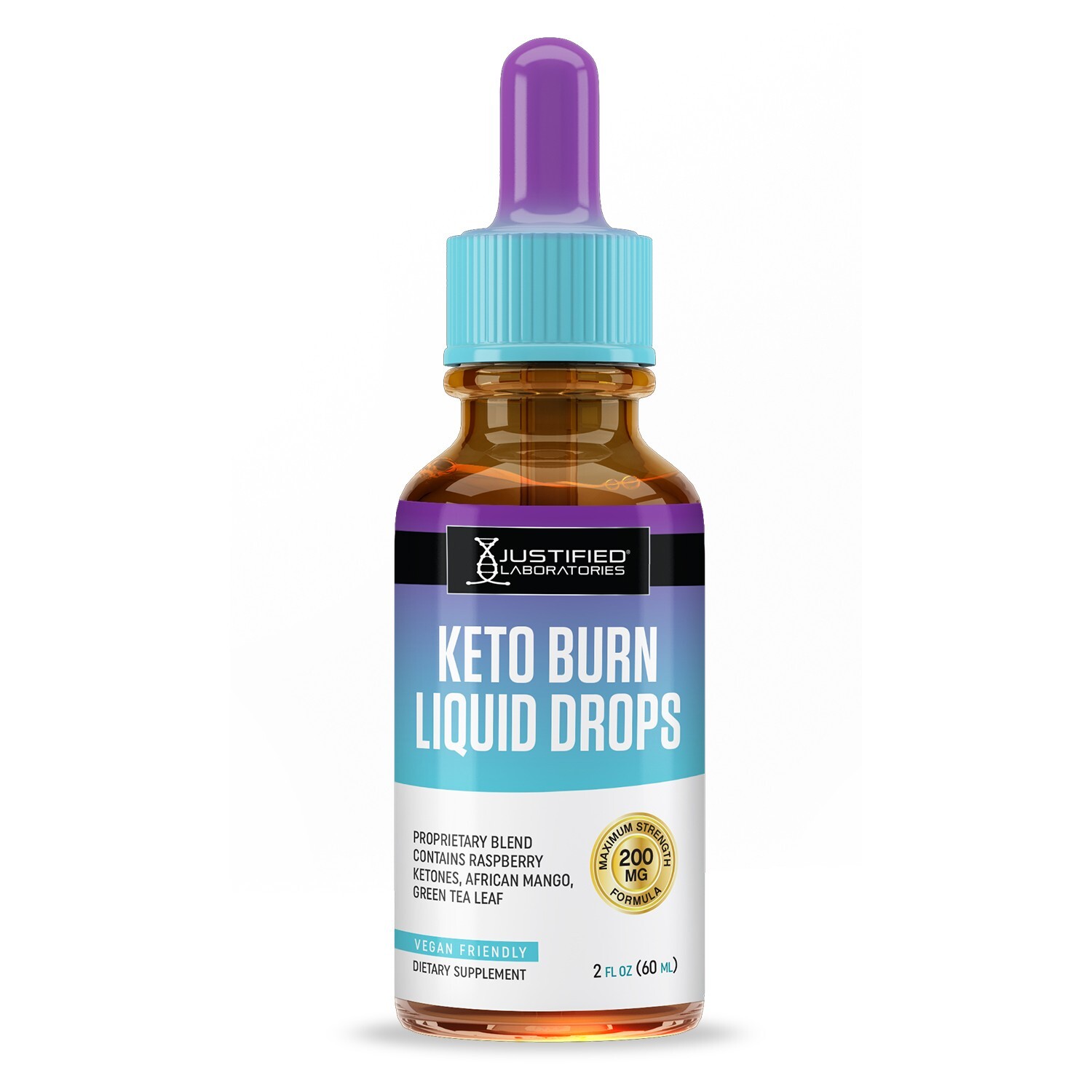 Keto Burn Liquid Keto Drops Proprietary Blend of Raspberry Ketones 2 Bottles