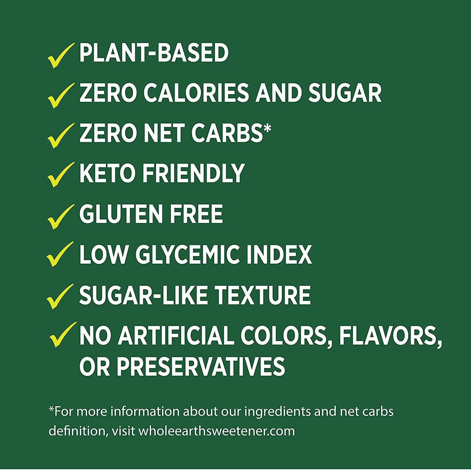 Whole Earth Sweetener Co. 100% Erythritol 16 Ounce (Pack of 1)
