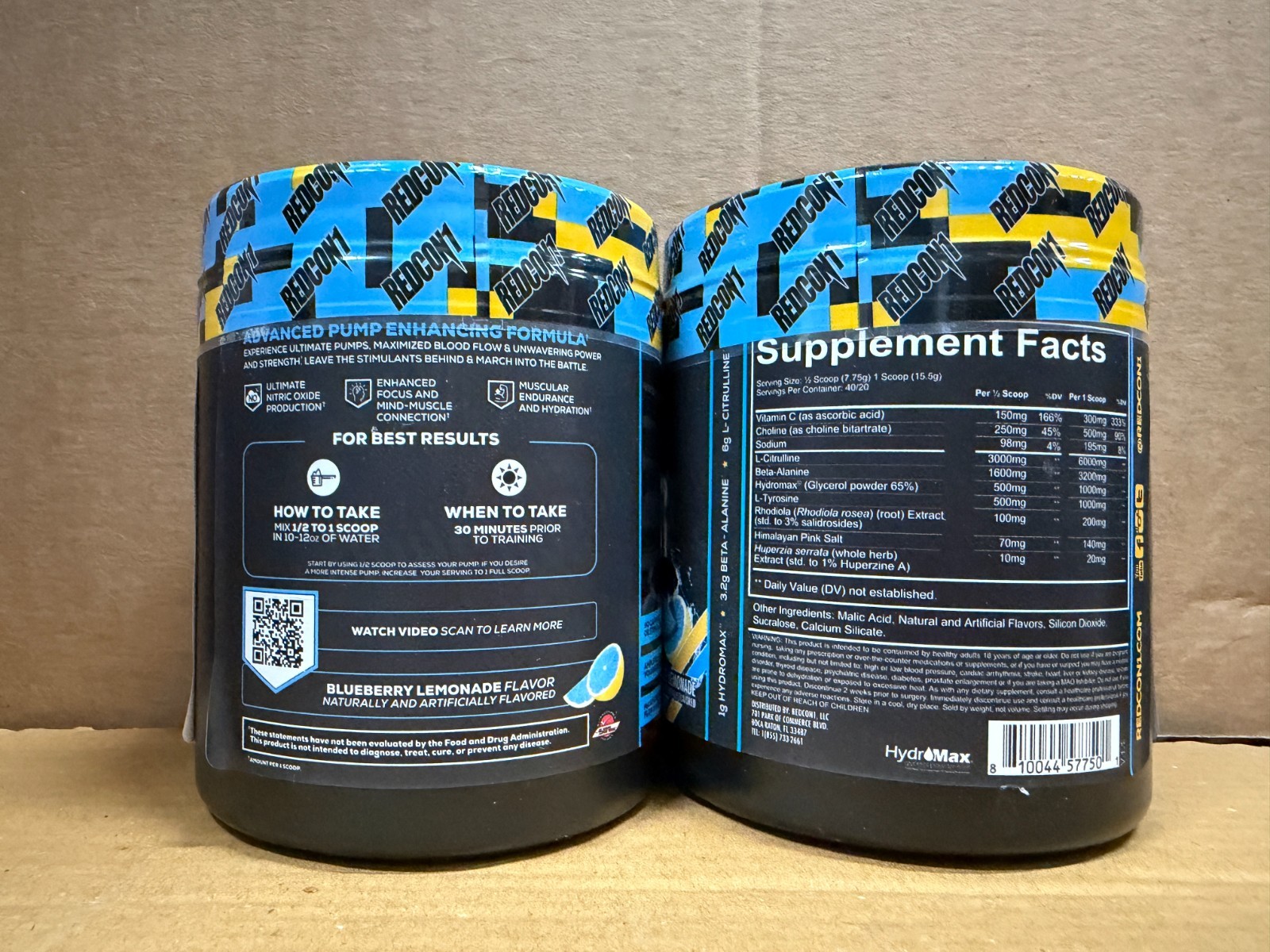 2 Pack REDCON1 TOTAL WAR PUMP Blue Lemonade Stim Free PreWorkout 30 Srv 2027 EXP