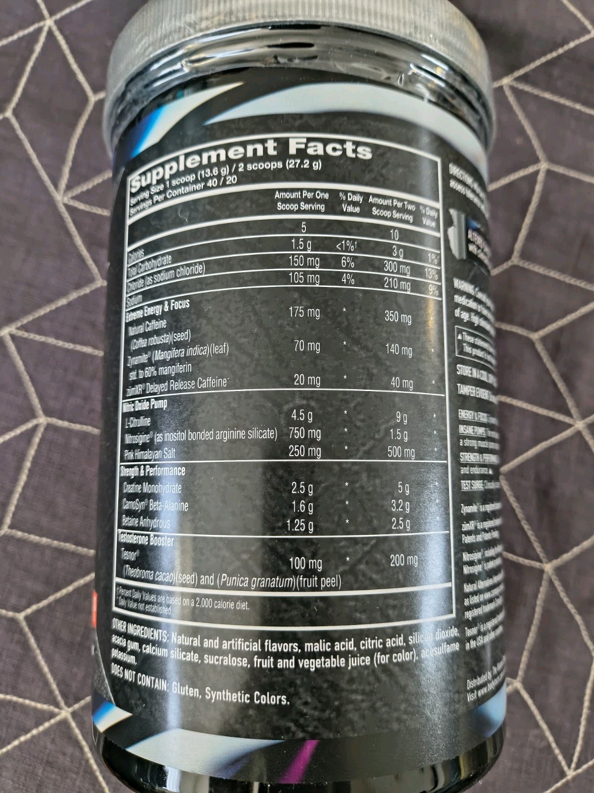 BodyTech Elite Altered Savage Pre-Workout 19.2Oz 40 Serv Tiger Blood 7/31/26