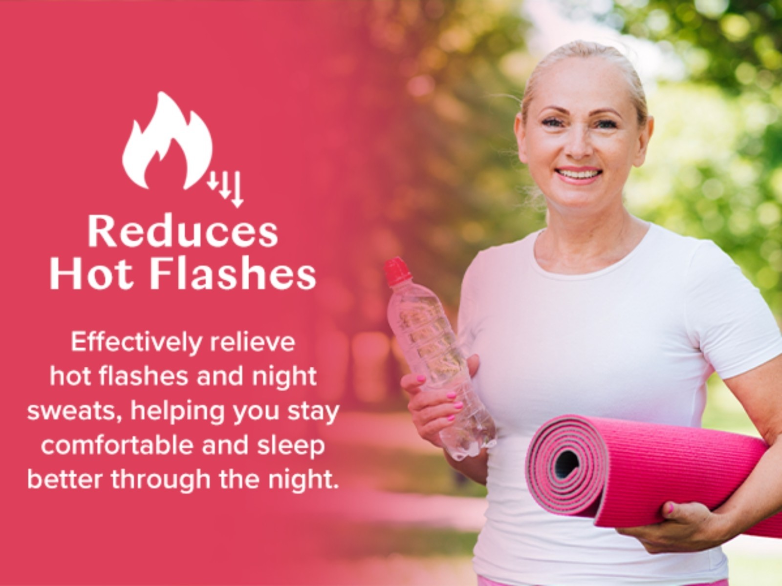 WILE HOT FLASH SUPPORT Hot Flash & Night Sweats 60 Caps (30 Serv) BEST BY 05/26