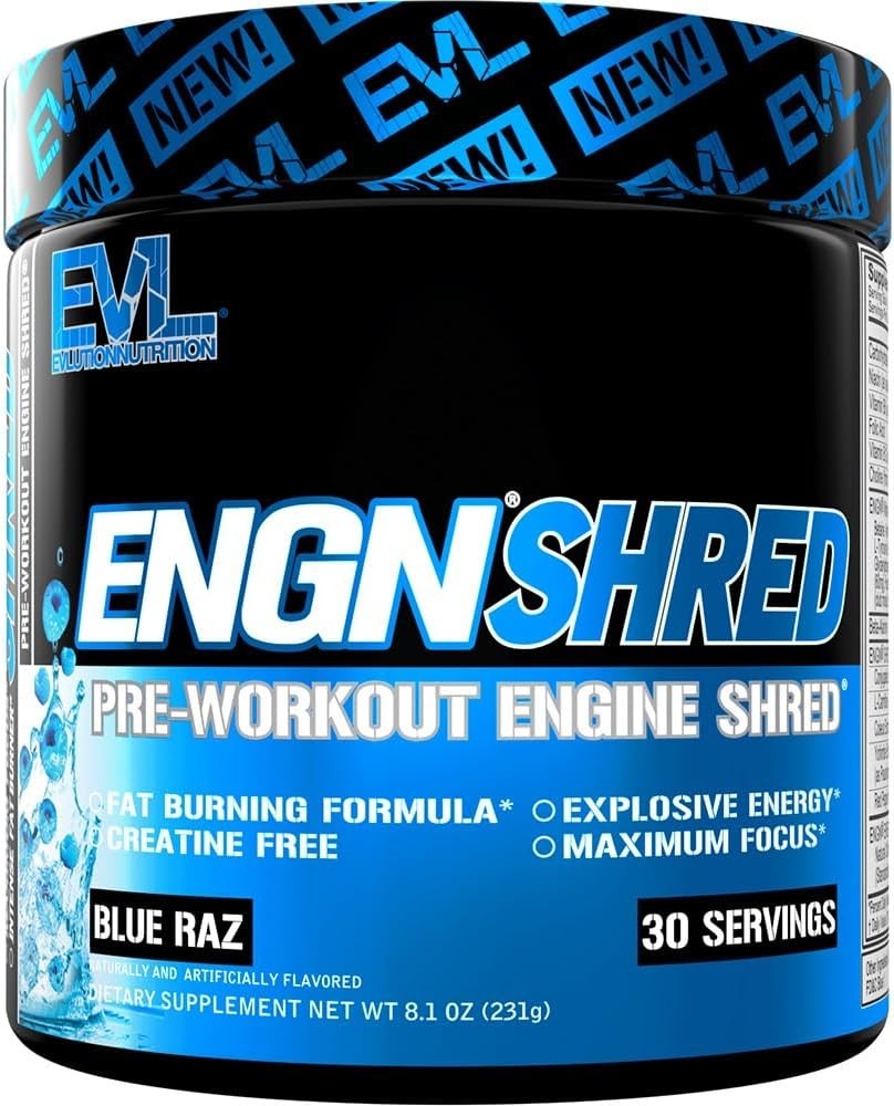 EVL Nutrition – ENGN Shred – Energy – Preworkout (30 Servings) ***CLUMPY***