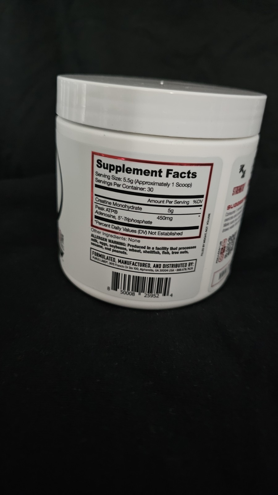 Creatine ATP – Unflavored (30 Servings) EXP: 07/27