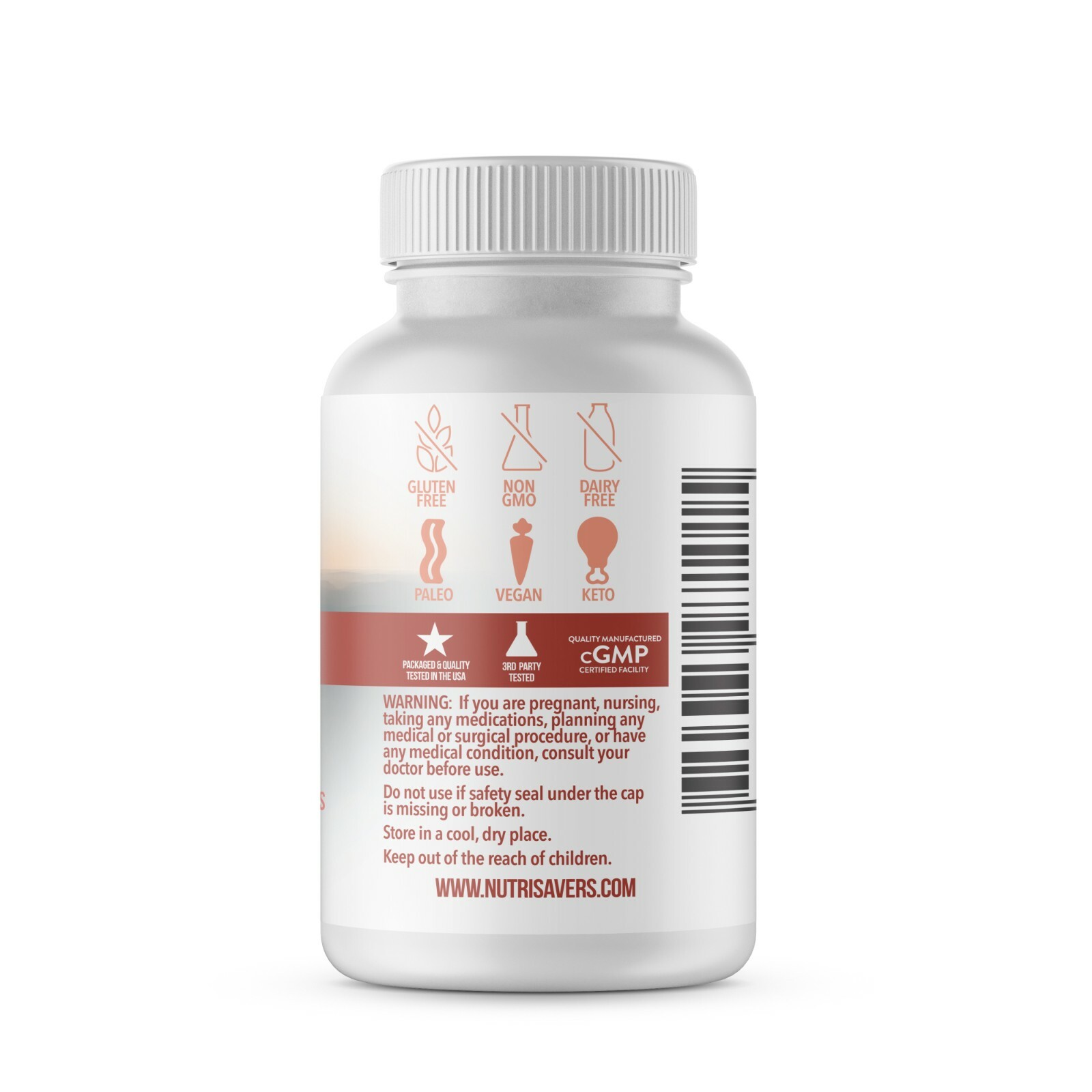 Nutrisavers Vitamin C Ascorbic Acid 1000 MG -High Absorption Dietary Supplement