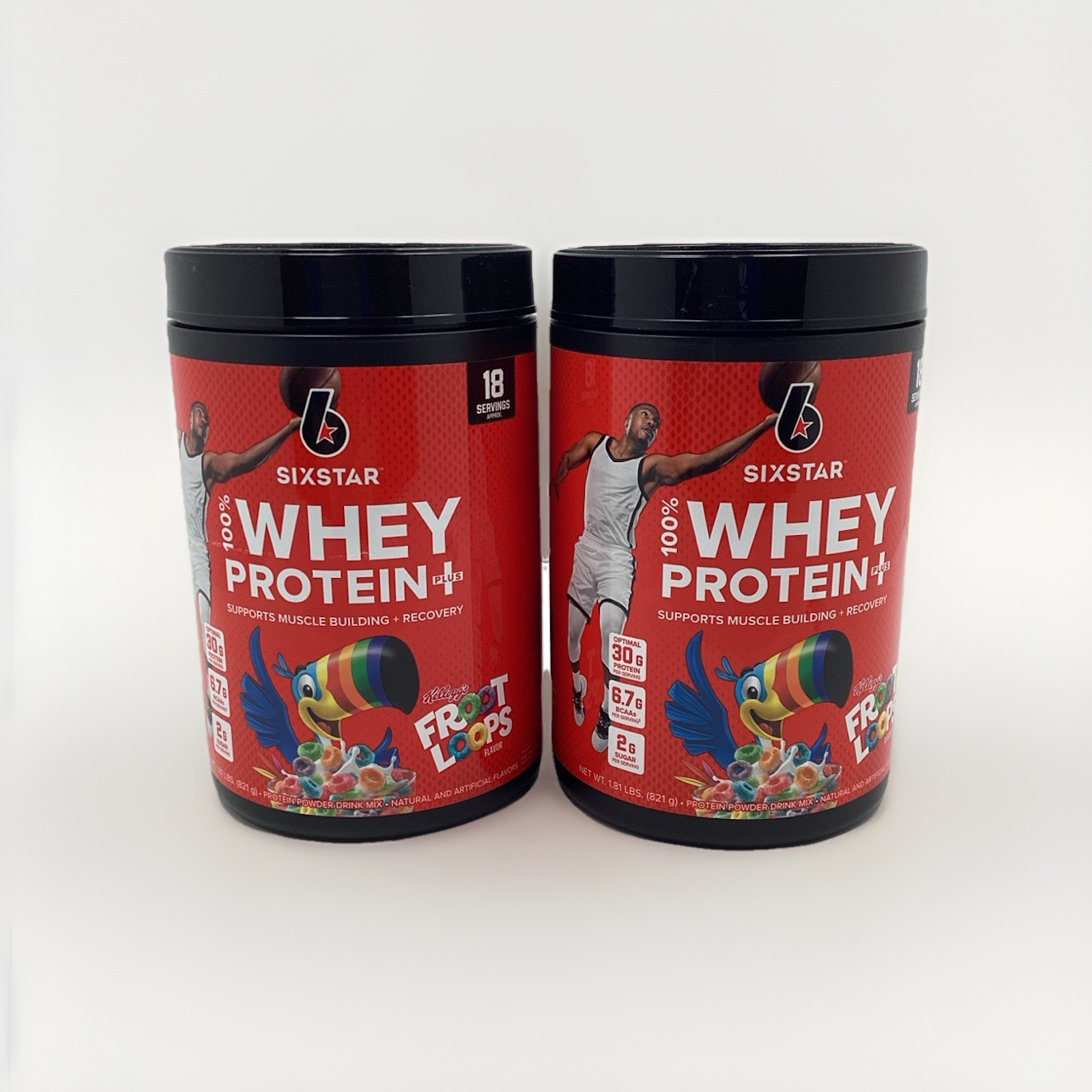 2X SIXSTAR 100% WHEY PROTEIN PLUS FRUIT LOOPS 1.81 LBS EA EXP 01/2027 OR BETTER