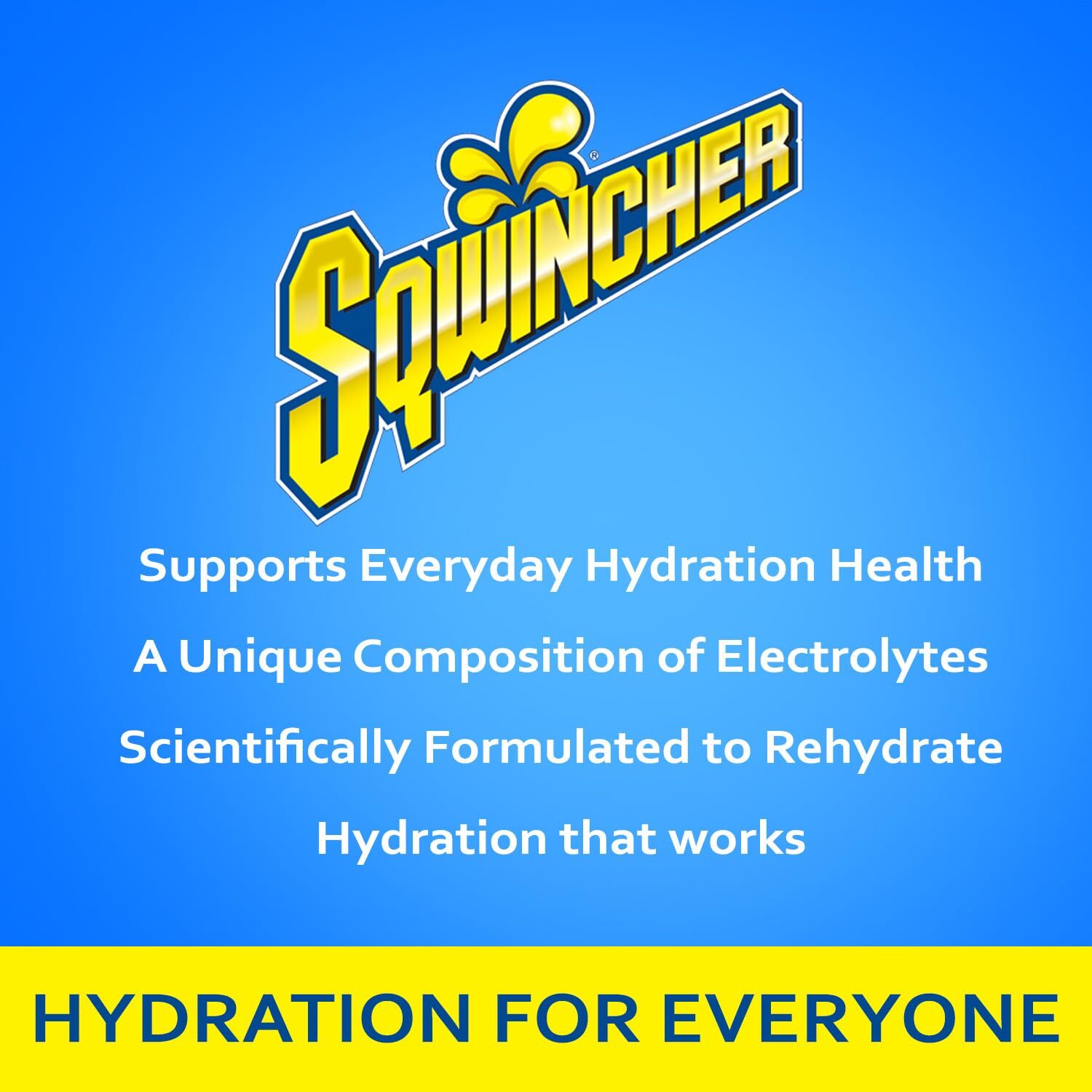 Sqwincher Qwik Stik Sugar Free Electrolyte Powdered Mix Hydration Sticks 50 PK