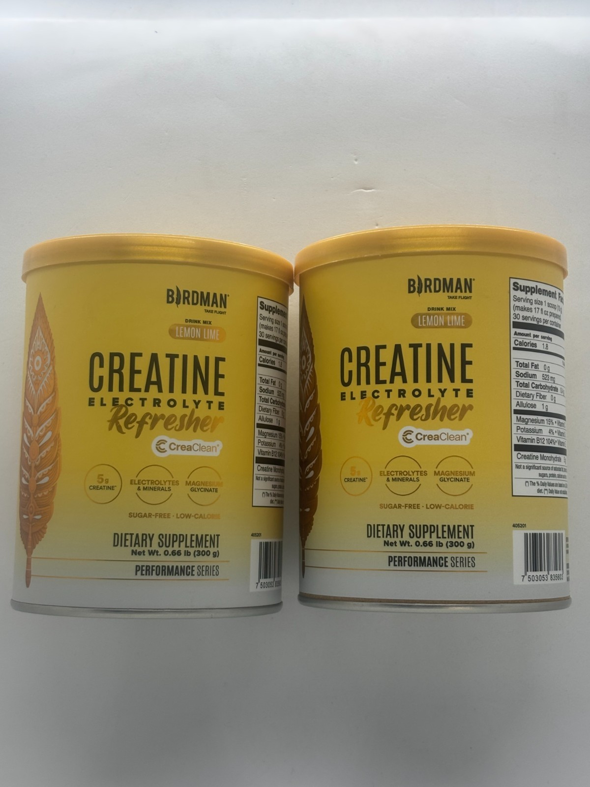 Birdman Creatine Performance Series 2 x .66LB, Best By 8/2027, FREE SHIPPING!