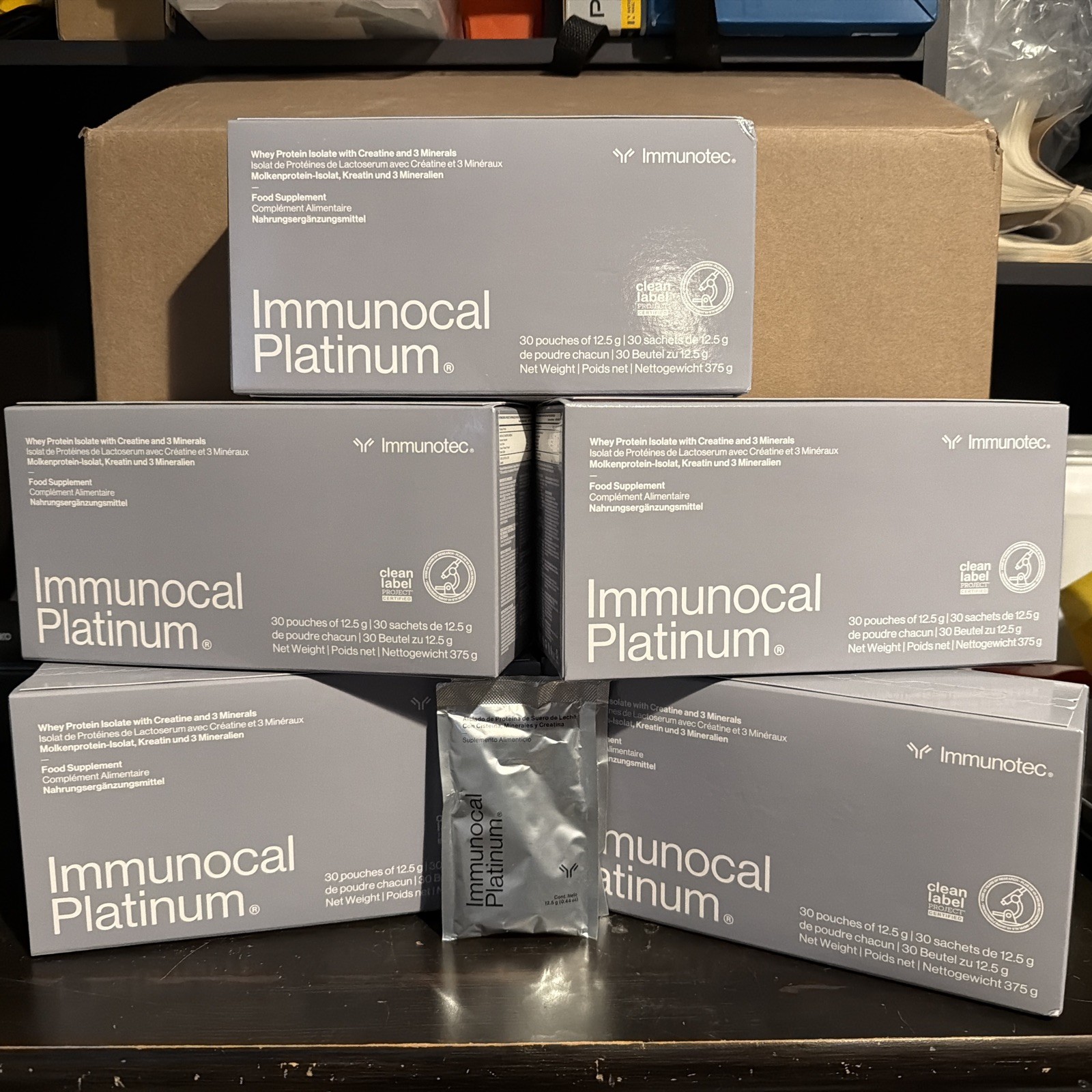 Immunotec: Immunocal platinum 5 boxes (150 Pouches)