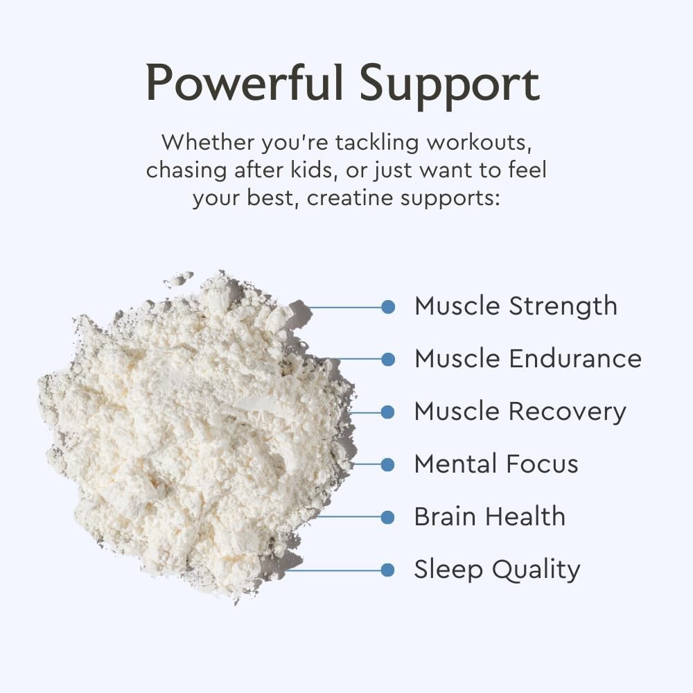 Micronized Creatine Monohydrate Powder – Vegan, Non-GMO, Flavorless, 5g for Stre