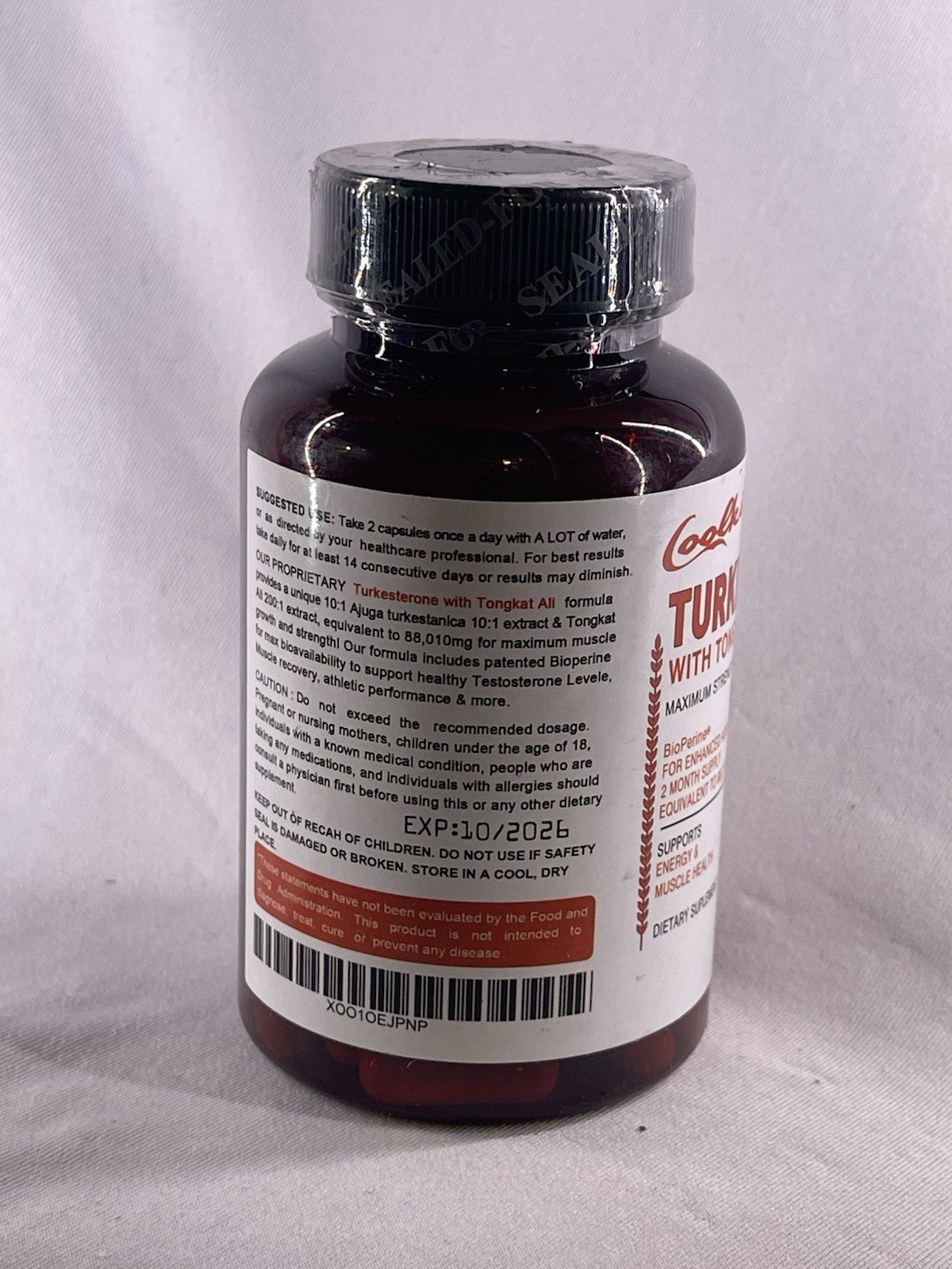 Coolkin Turkesterone 60 Caps Energy Muscle Health Exp 10/26