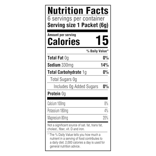 Hydration Electrolyte Powder Drink Mix, 6 On-the-Go-Packets, for Easy and