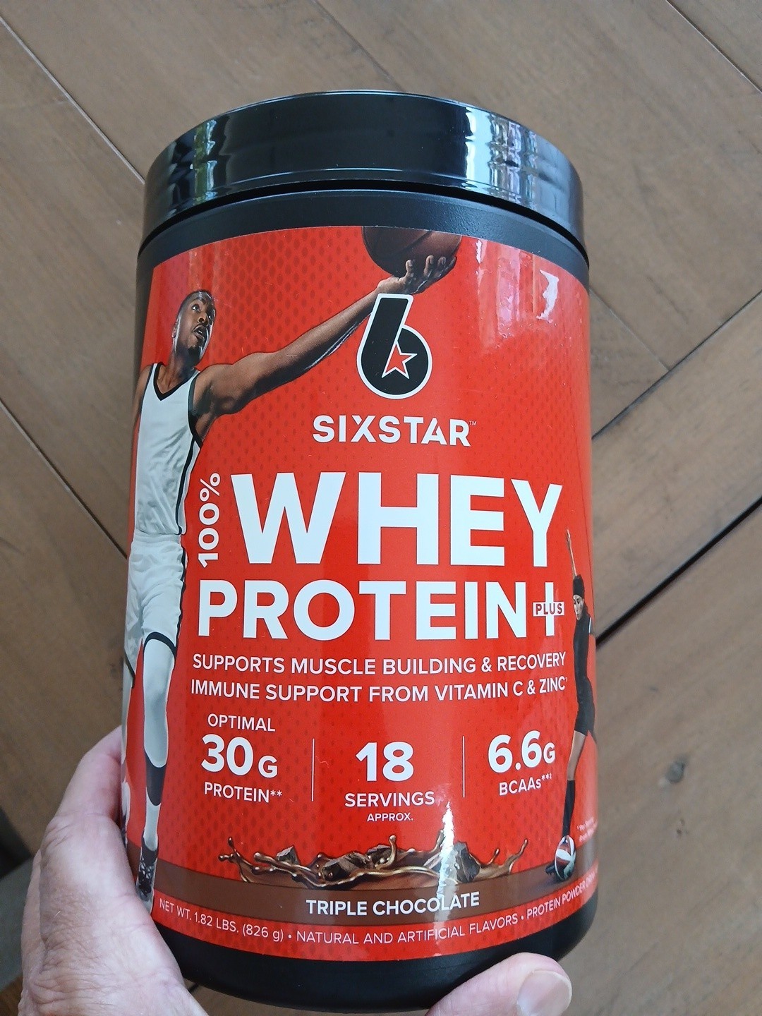 Six Star 100 Whey Protein Powder Plus Triple Chocolate 1.81 lb 30g Protein