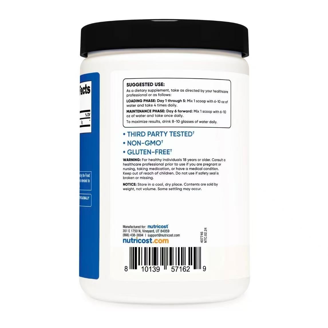 Nutricost Pure Creatine Monohydrate 500 Gram Powder