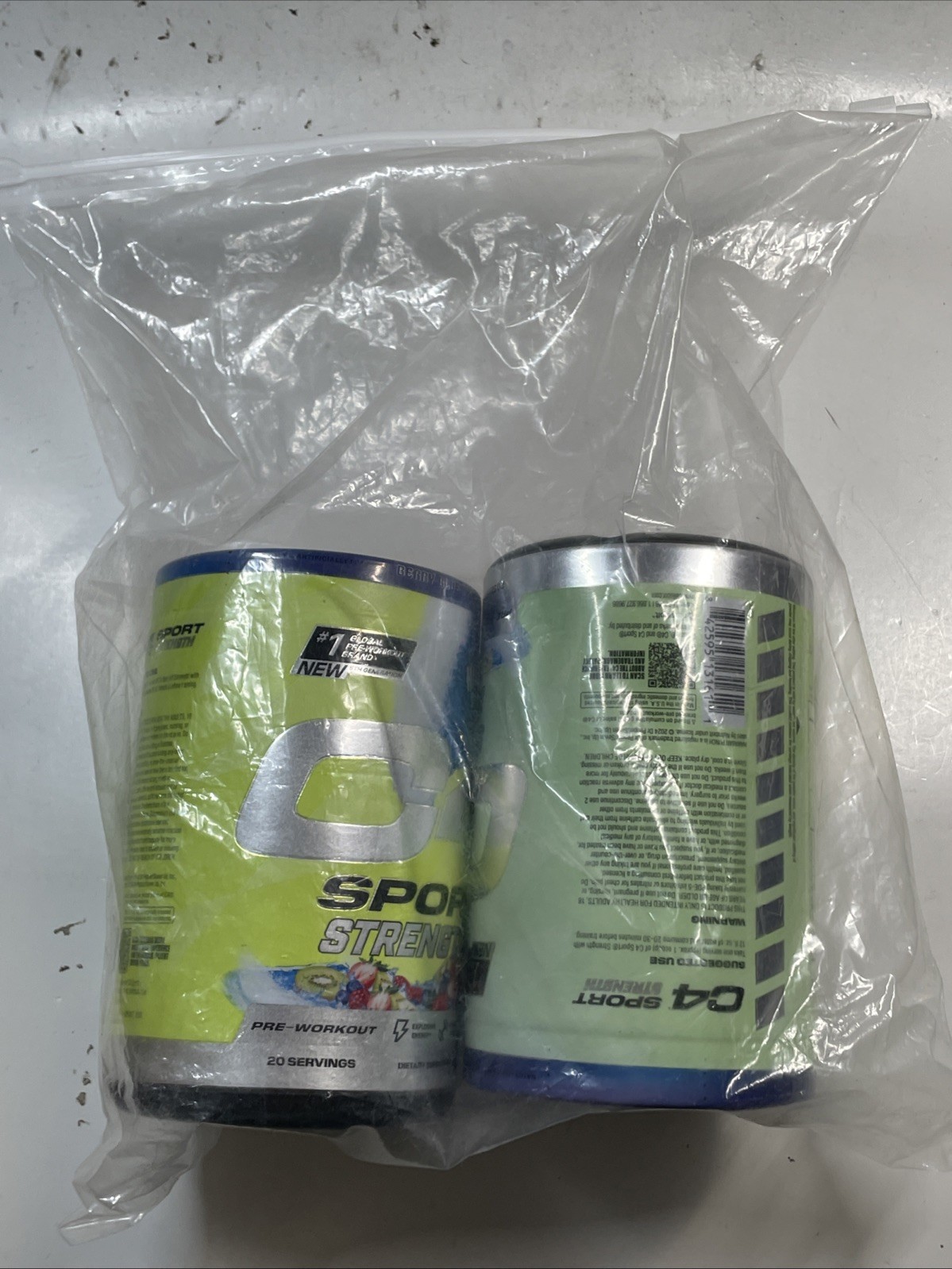 2x C4 SPORT STRENGTH PRE-WORKOUT HAWAIIAN PUNCH BLUE 14.3oz EA EXP 6/26 MR 880