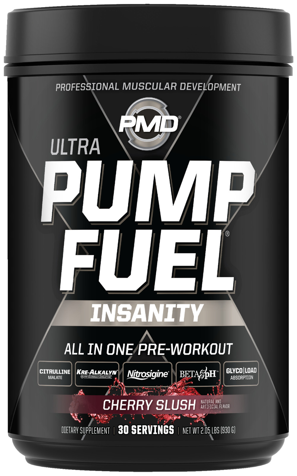 PUMP FUEL ULTRA INSANITY GLYCO LOAD PRE WORKOUT – CHERRY SLUSH (30 Servings)