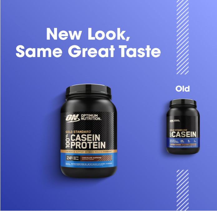 Optimum Nutrition Gold Standard Micellar Casein Protein Powder, Chocolate, 2 lb