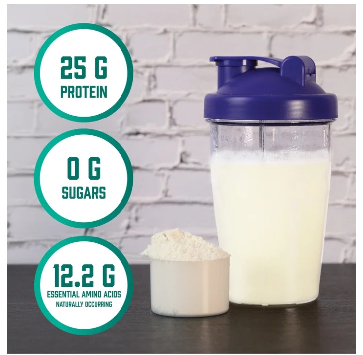 NOW Sports Whey Protein Isolate 25g BCAAs Unflavored Powder 1.2 lb Protein