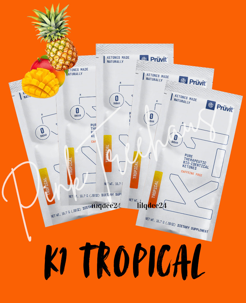 Pruvit K1 Tropical Ketones CAFFEINE FREE 5 Pack! Expires 2027 NEW DROP!!!