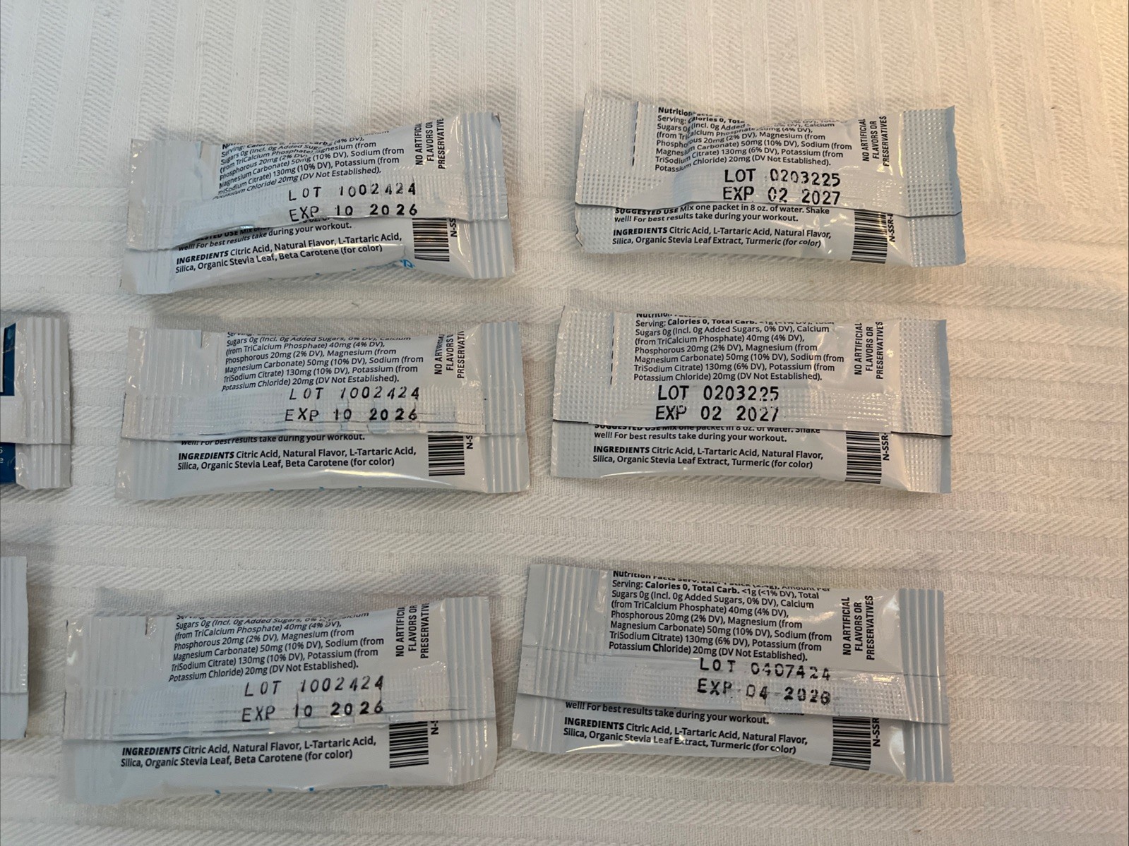 Burn Boot Camp Electrolyte Drink Mix Pre workout sample pack 8 Packets Gym