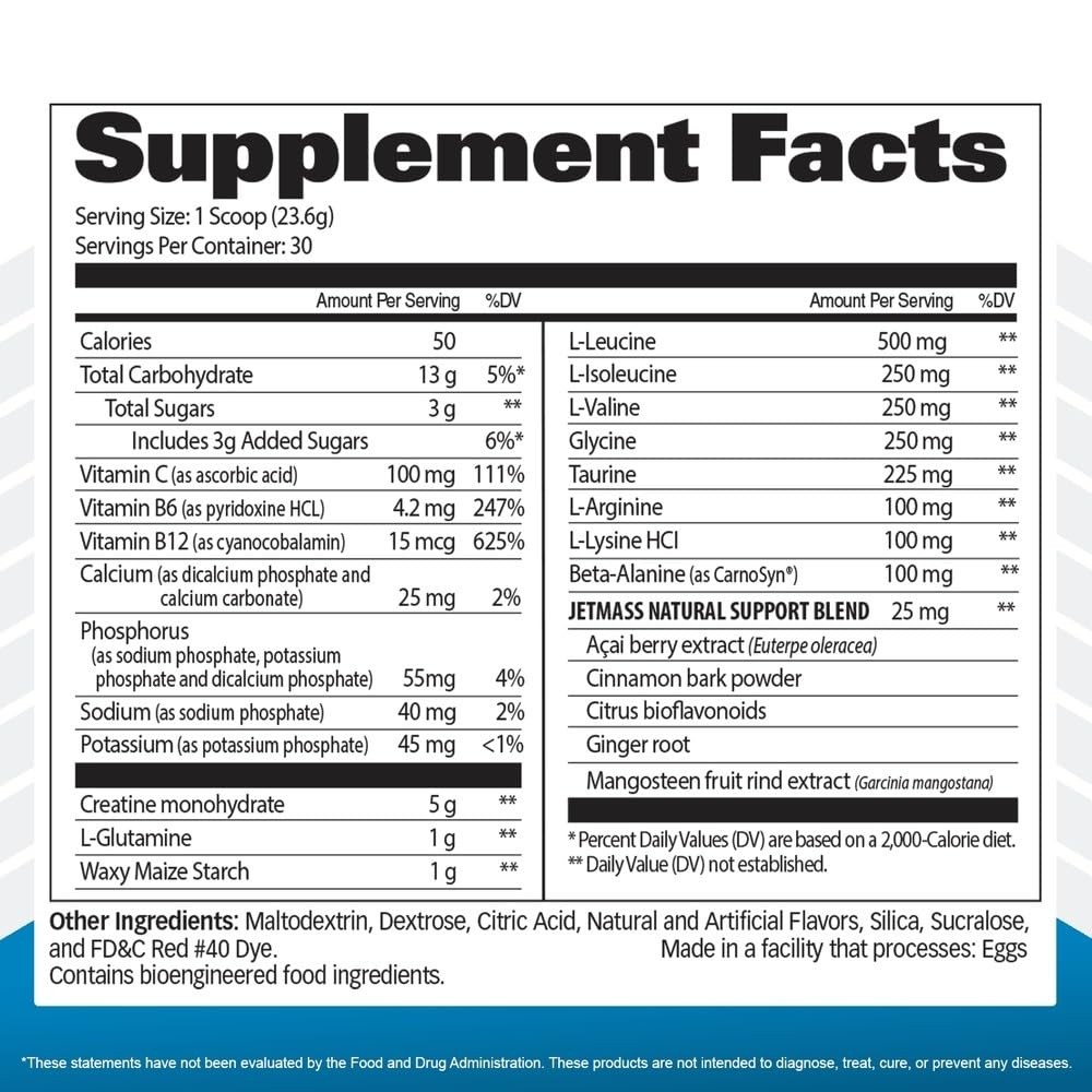 GAT SPORT JetMass Fact-Acting Volumizing Creatine System, 30 Servings (Strawb…