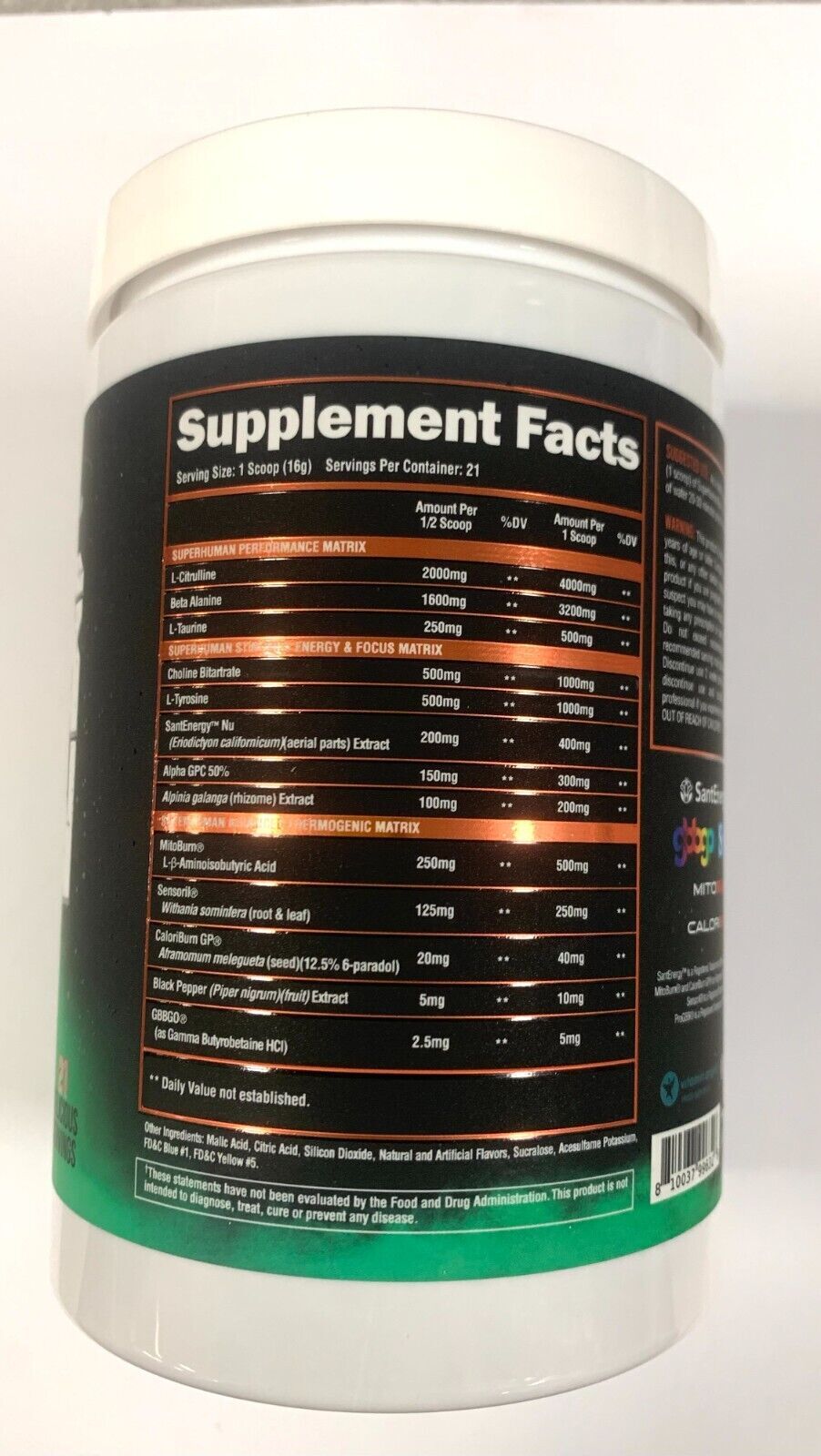 ALPHA LION SUPERHUMAN (BURN) 2-IN-1 FAT BURNING PTRWORKOUT FREE SHIPPING