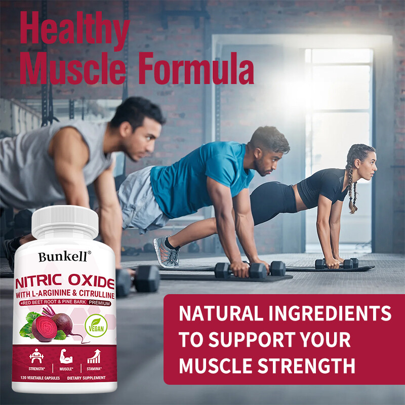 Nitric Oxide Booster Supplement – L-Arginine, L-Citrulline & Red Beet Root