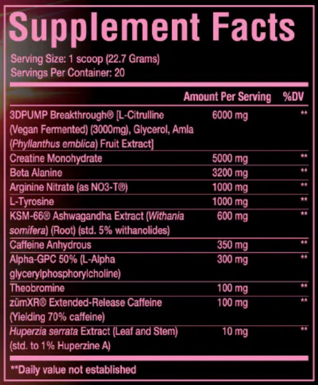 PRE-WORKOUT – Mercia Labz – RED WHITE & BOOM: Teddy’s Grape Melon [16 Oz]