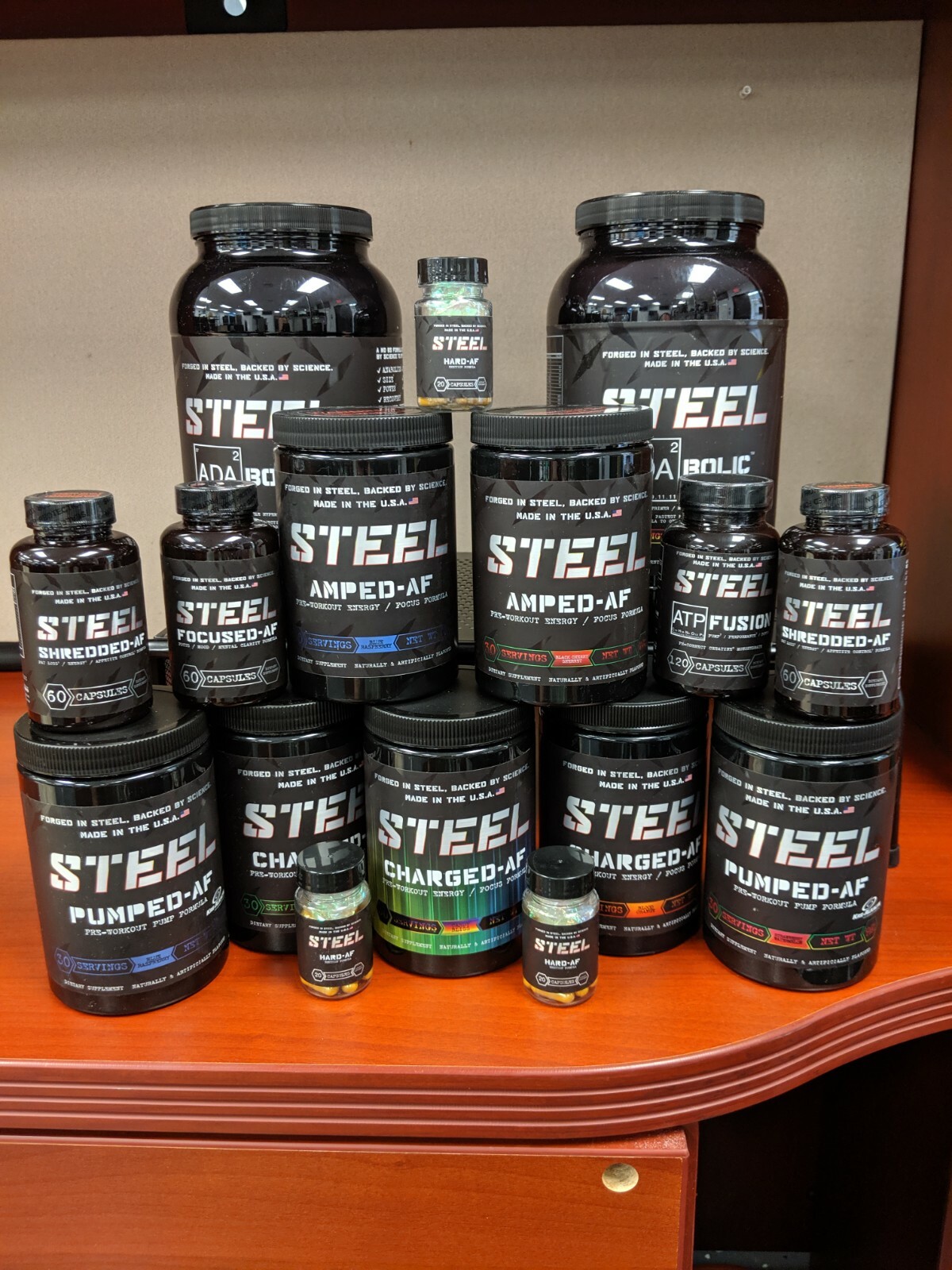 Steel Supplements Amped-AF, Charged-AF, Shredded-AF, Focused-AF – THE OG LINE