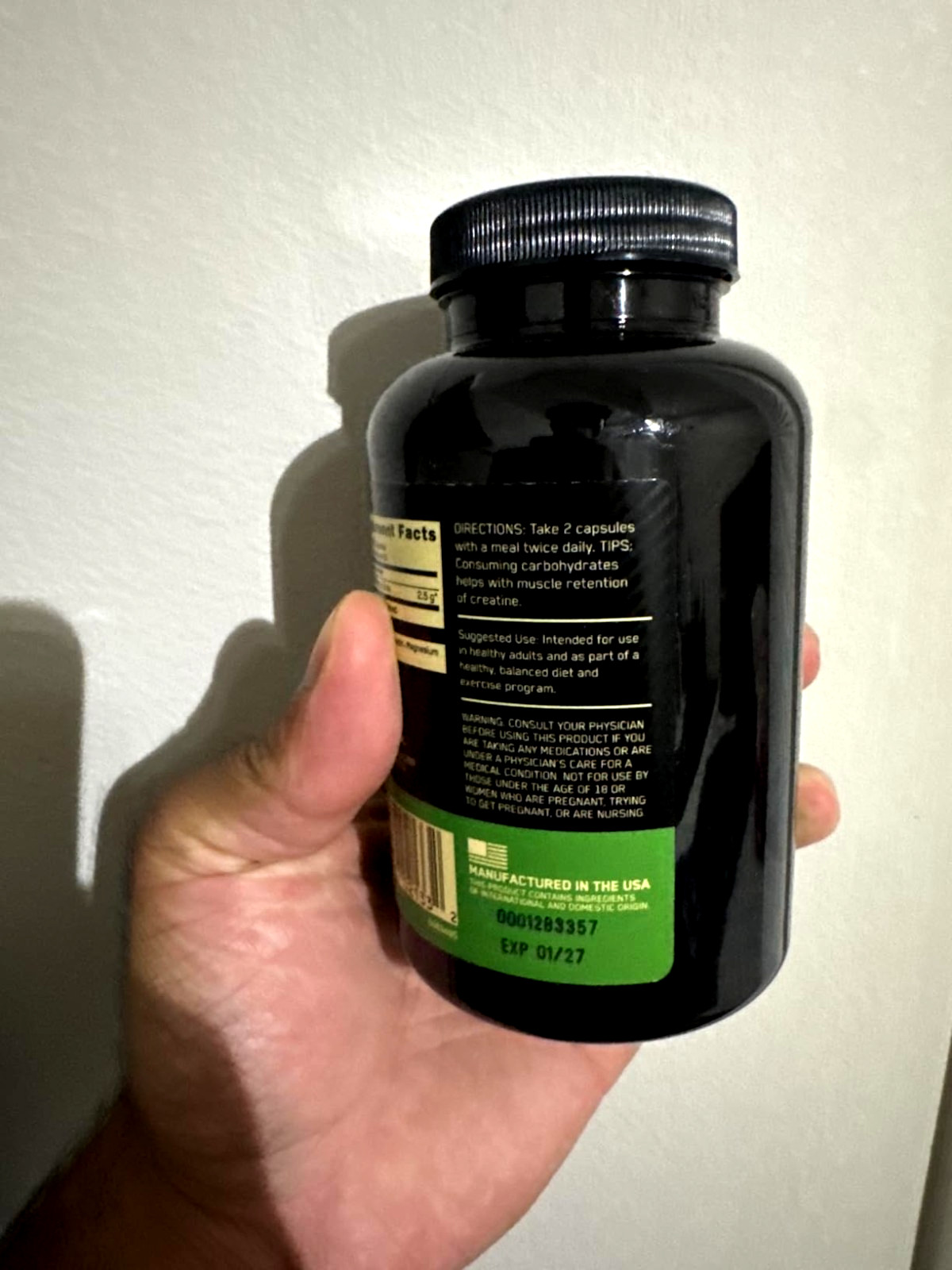 Optimum Nutrition 100% Pure Micronized 2500mg Creatine Monohydrate 300 Capsules