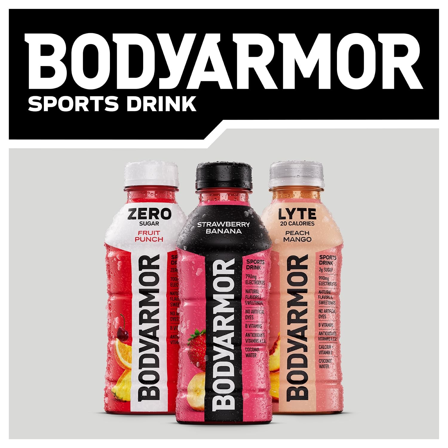 BODYARMOR Sports Drink 16 Ounce (Pack of 12), 16 12)