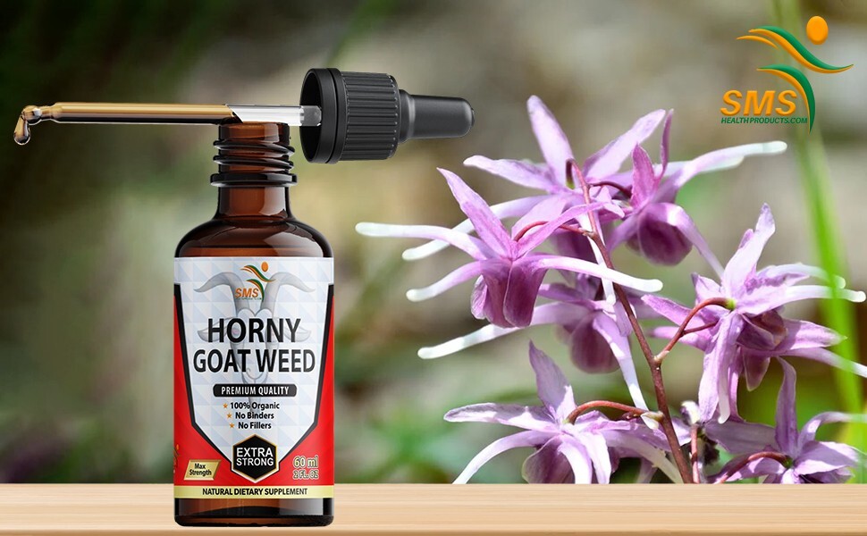 Horny Goat Weed Tincture Herbal Drops Men’s Dietary Supplement 2 Fl Oz By SMS