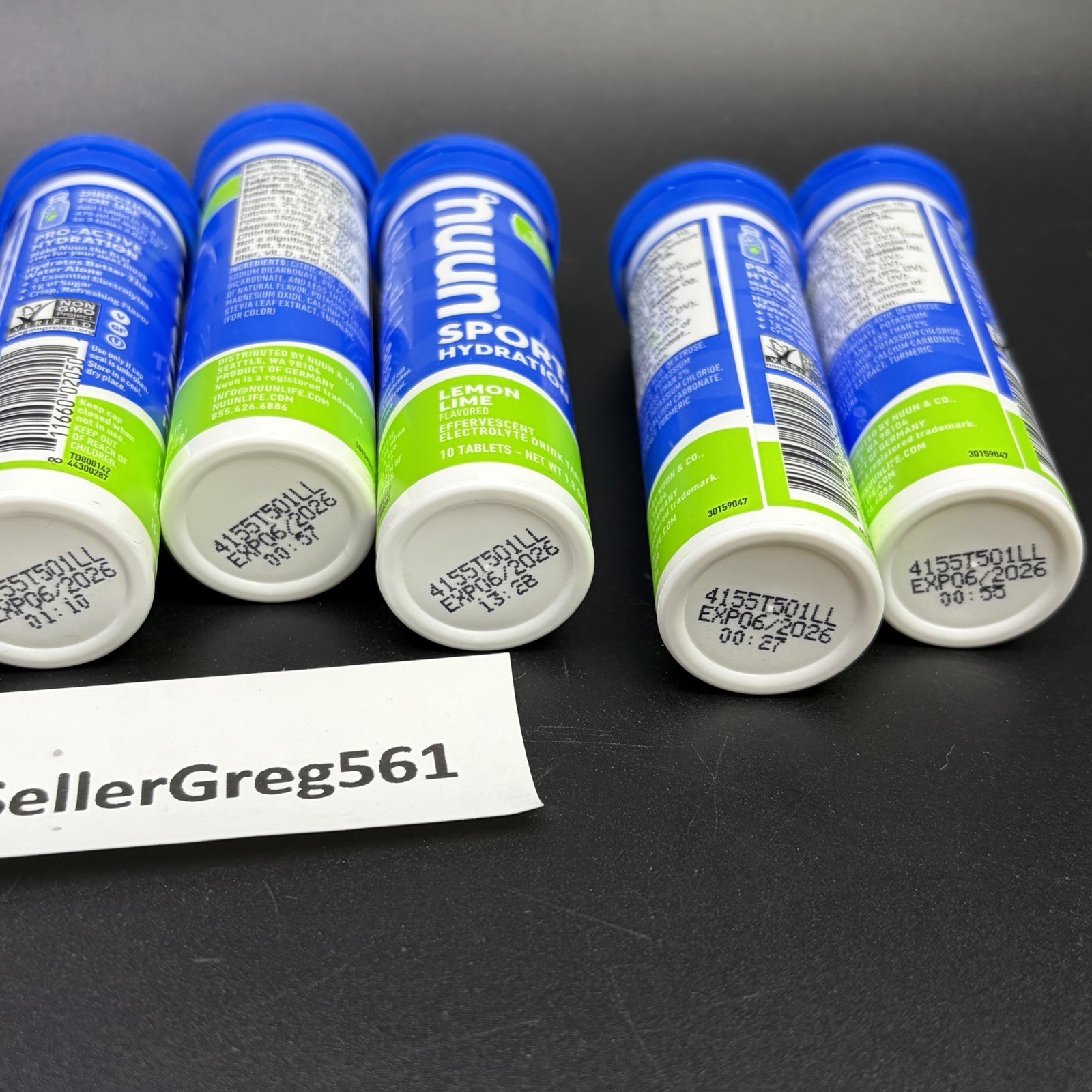 Nuun Sport Electrolyte Tablets Lemon Lime – 80 Count Pack (8 Tubes) EXP 6/26