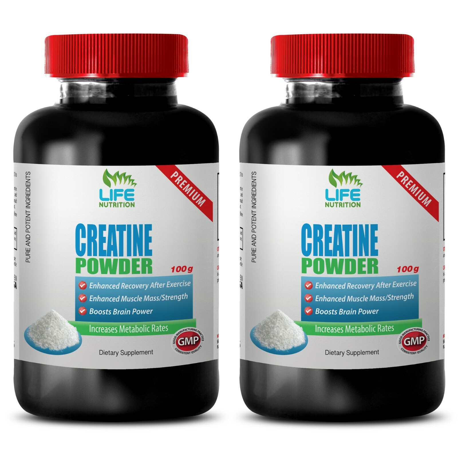 energy metabolism booster – Creatine Powder 100g – healthy weight gain 2 Bottles