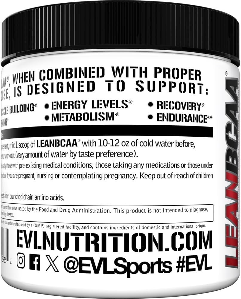 Stimulant Free Lean BCAA Powder for Muscle Recovery and Fat Burn – Fruit Punch