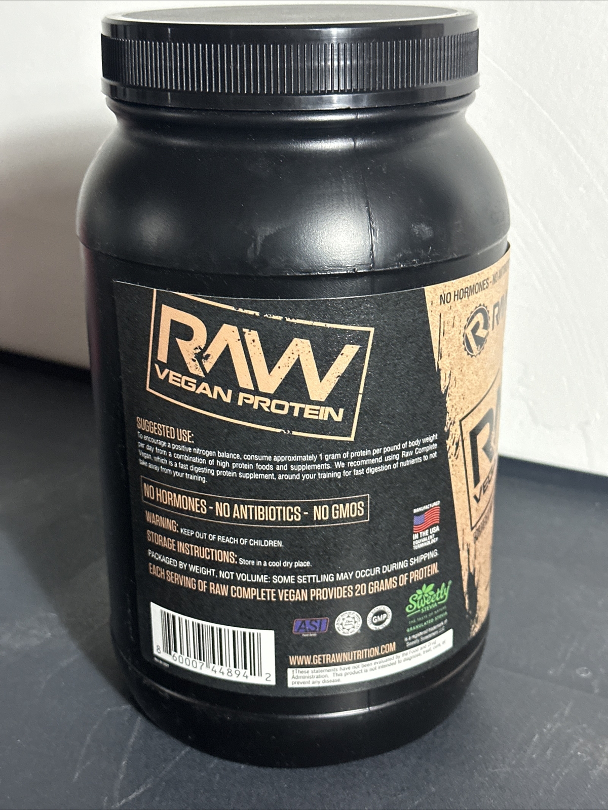 Vegan Protein, Vanilla, 1.81 lbs (825 g) Read Clearance!