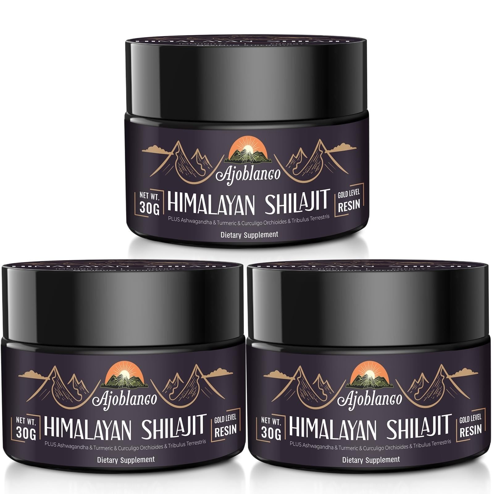 Ajoblanco 600mg Shilajit Pure Himalayan Organic Resin – Energy & Immunity