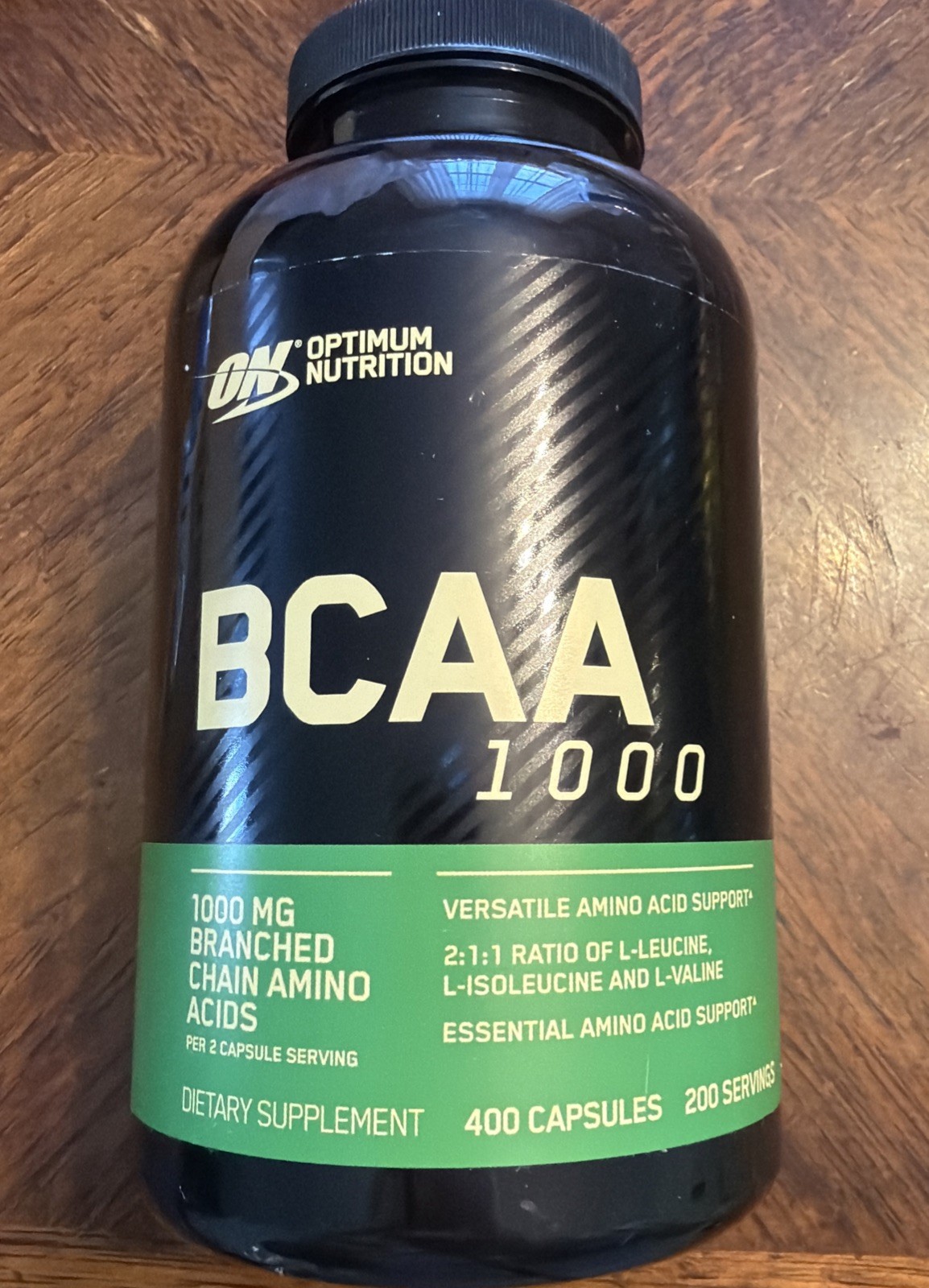 Optimum Nutrition BCAA 1000mg – 400 caps Exp 06/2026