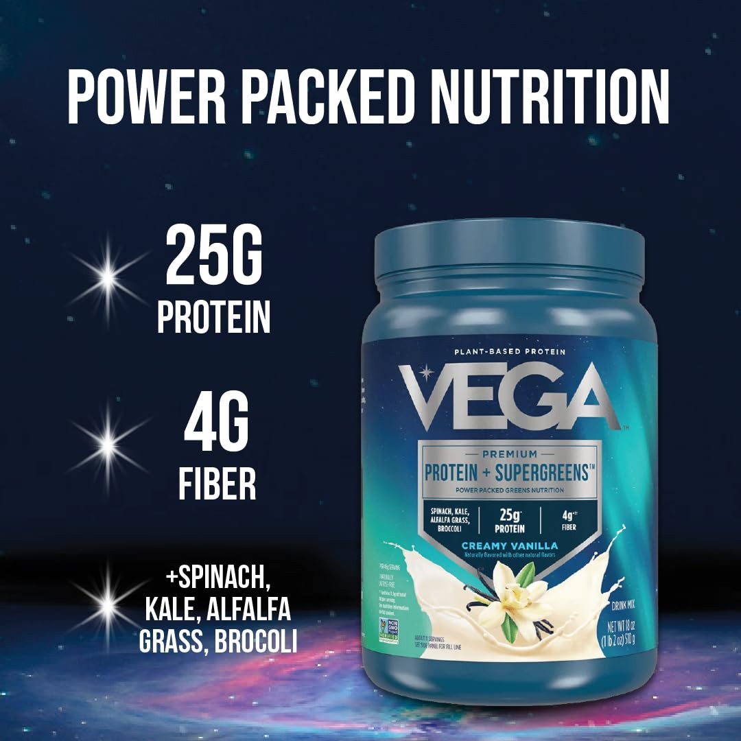 Vega Protein And Greens Protein Powder Mixed Berry 11 Servings 25G Plant Based