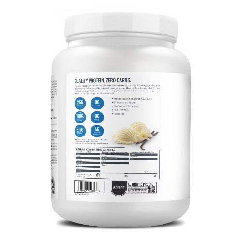 Isopure Zero Carb Protein Powder – Vanilla – 1lb