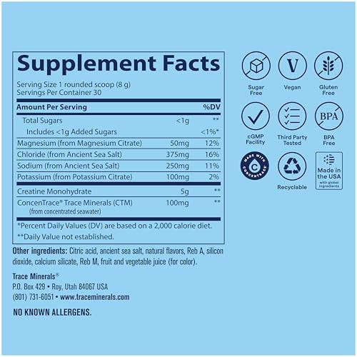 Creatine Electrolytes Powder Tropical Watermelon 30 Servings