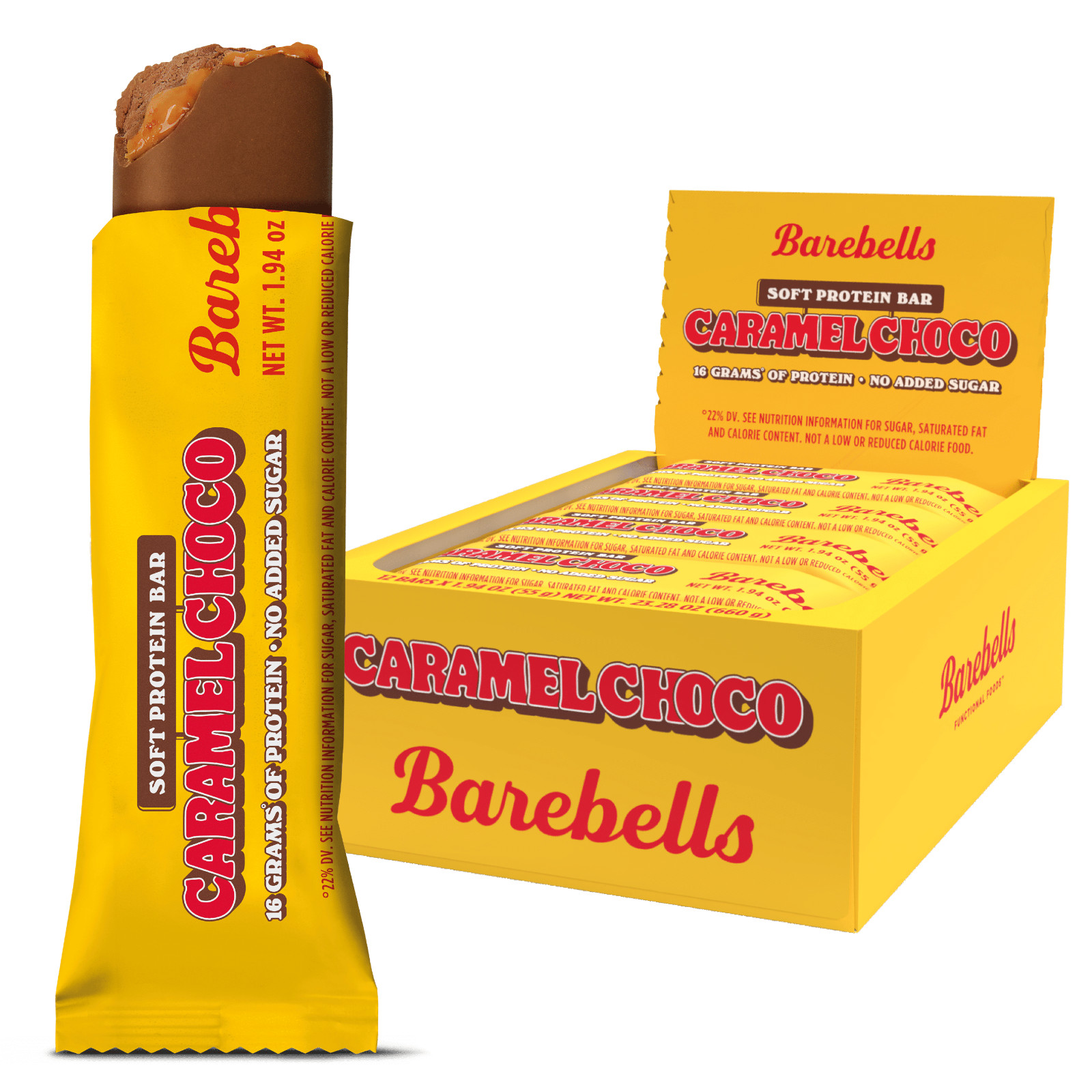 Barebells Soft Protein Bar Caramel Choco 12 Bars Barebell Bars Chocolate