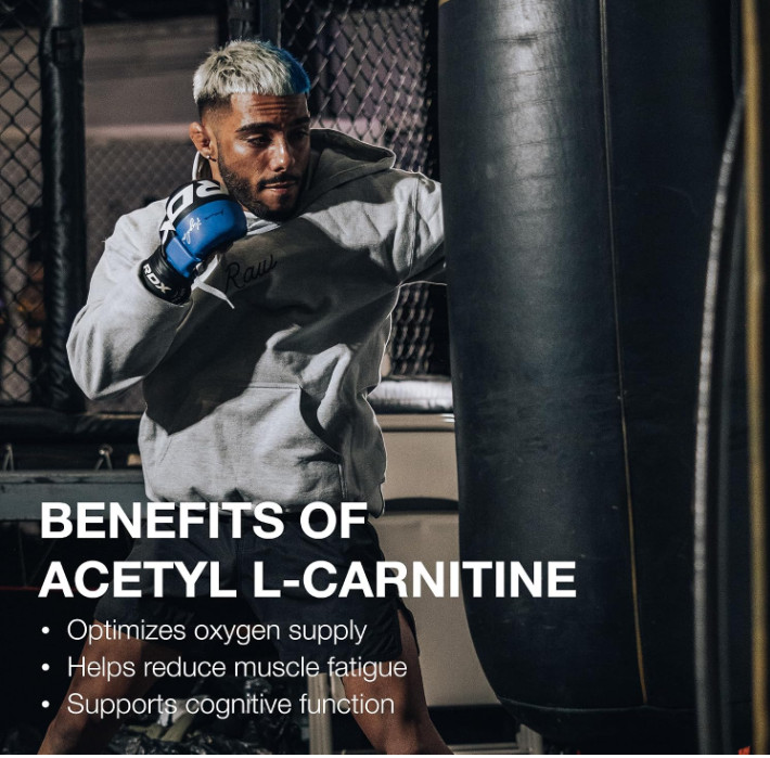 Raw Nutrition Acetyl L-Carnitine Premium Cellular Energy 60 pills, New, Sealed