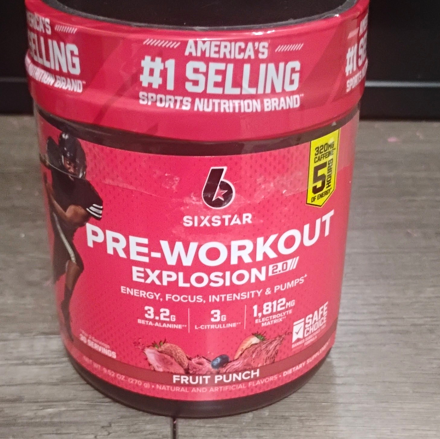Six Star Pre-Workout Explosion 2.0 Powder Fruit Punch Pre-Workout Supplement