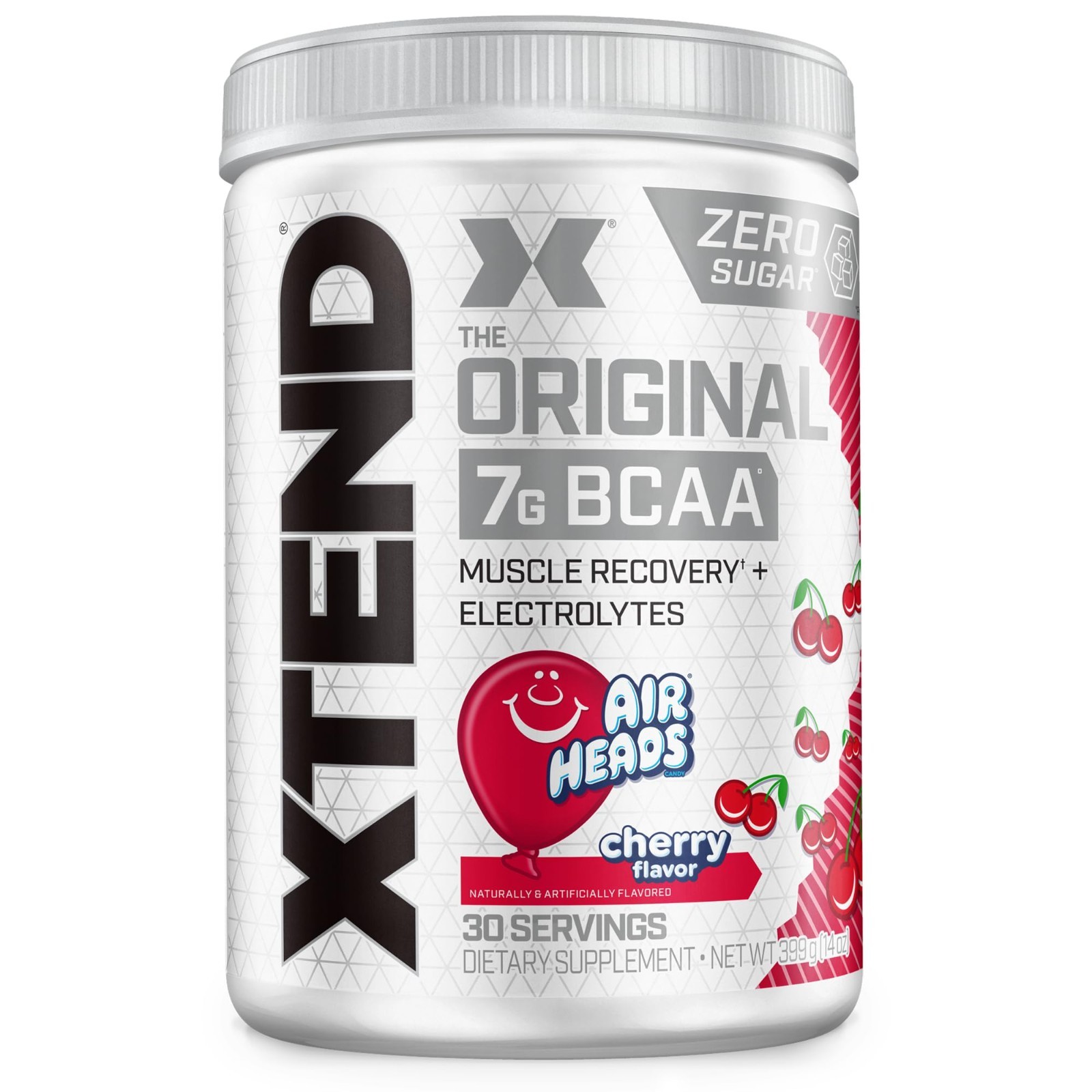 BCAA Powder for Muscle Recovery & Hydration, 7g BCAAs, Sugar-Free, Cherry Flavor