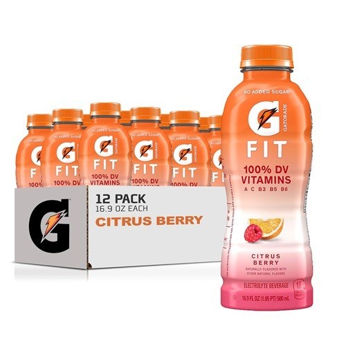 Gatorade Fit Electrolyte Beverage Healthy Real Hydration Citrus Berry 16.9 oz