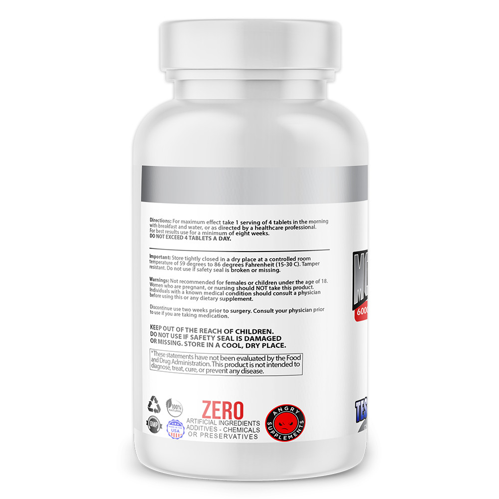 Angry Supplements Monster Test Booster 120ct + Monster Test Nitric Oxide, 2pk
