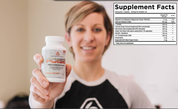 Core Nutritionals POISE Female Hormone & Thyroid Aid – 112 caps Menstrual Relief