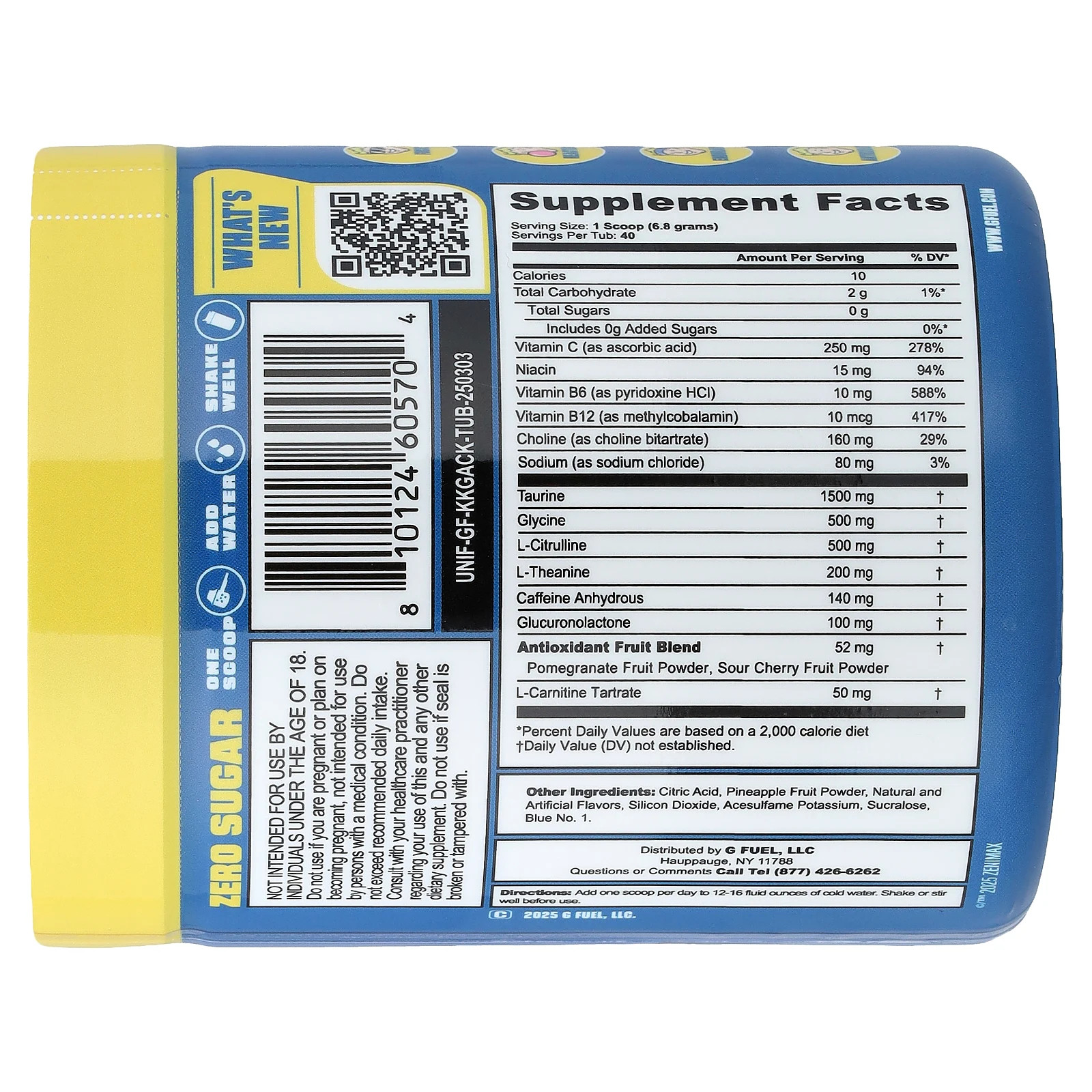 Energy Formula, Fallout™, Nuka Cola™, Tropical Citrus Berry, 9.6 oz (272 g)