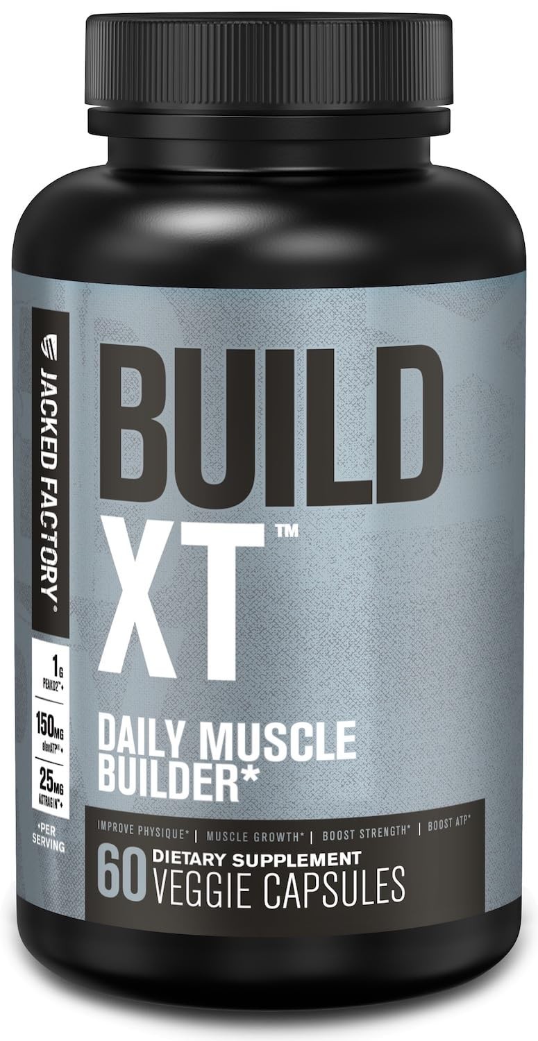 Jacked Factory BuildXT Daily Muscle Builder & Performance Enhancer Muscle Bu…