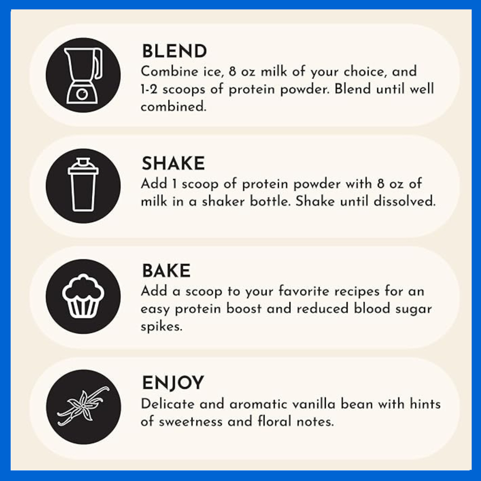 JUST INGREDIENTS Vanilla Protein Powder 15 Servings 22g Grass Fed Whey 2PK